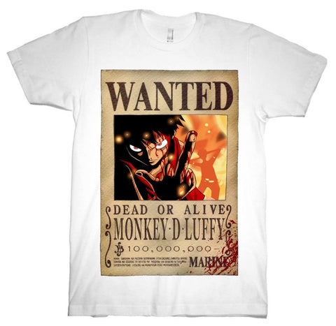 Wanted Luffy T-shirts - My Store