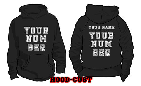 Hoodie Customize Name Your Number - My Store